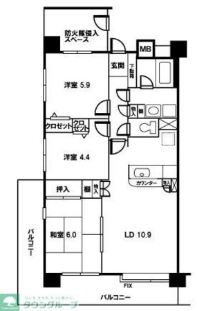 シュティーレ松原の物件間取画像